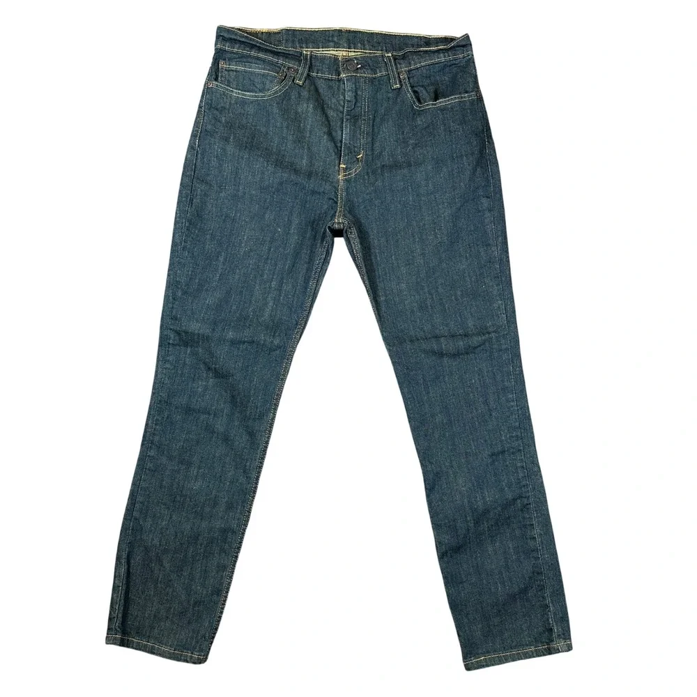 Levis 511 Slim Fit Jeans Mens 34x29 Dark Wash Indigo Denim Stretch 04511-1907